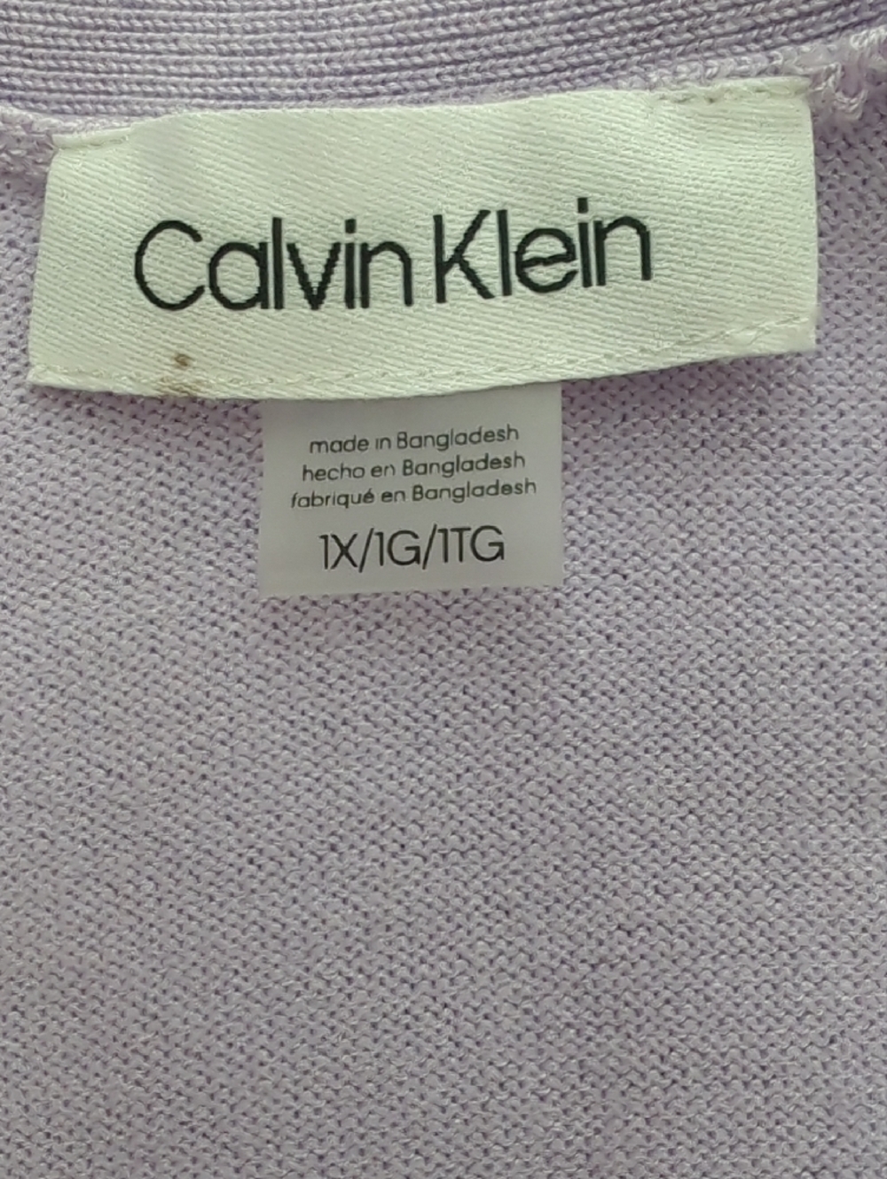 NWT Calvin Klein Lavender Open-Front Knit Cardigan - Picture 2 of 10